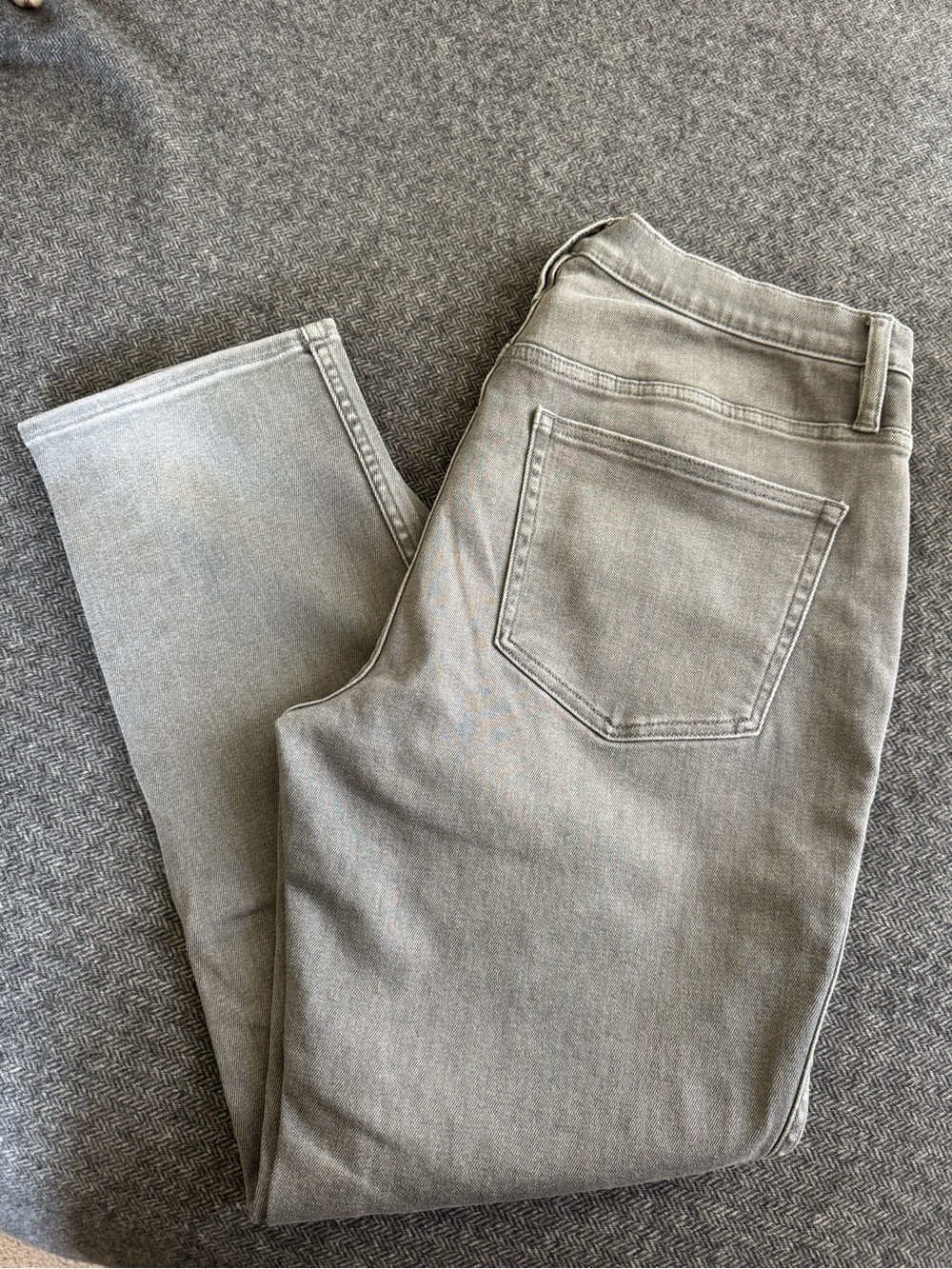J. Crew vintage slim straight gray jeans